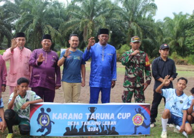 Camat Bandar Laksamana Hadiri Pembukaan Turnamen Futsal Karang Taruna Cup Tanjung Leban